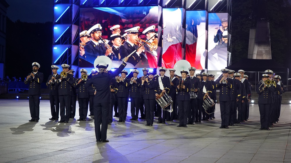 La Musique de la Marine nationale participe au Military Tattoo 2023 en Lituanie