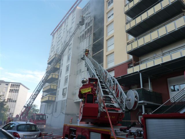Incendie dans un immeuble de Marseille