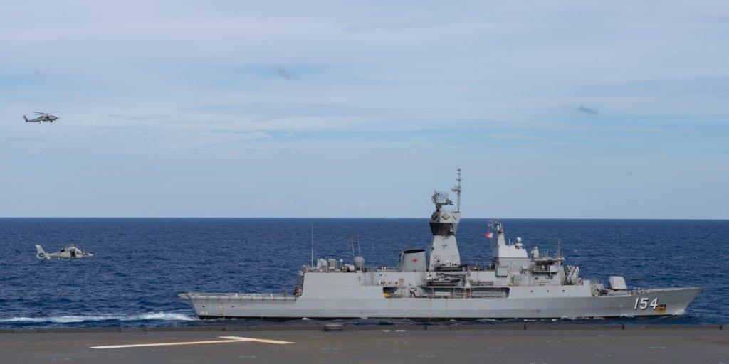 La frégate Parramatta de la Royal Australian Navy