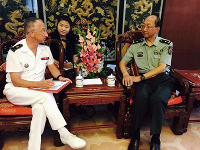 Visite en Chine du contre-amiral Morio de l’Isle, commandant supérieur des forces armées en Polynésie française