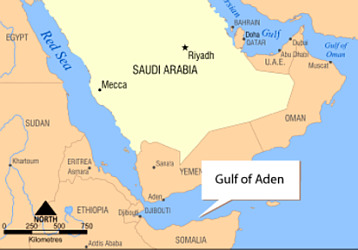 Le golfe d'Aden