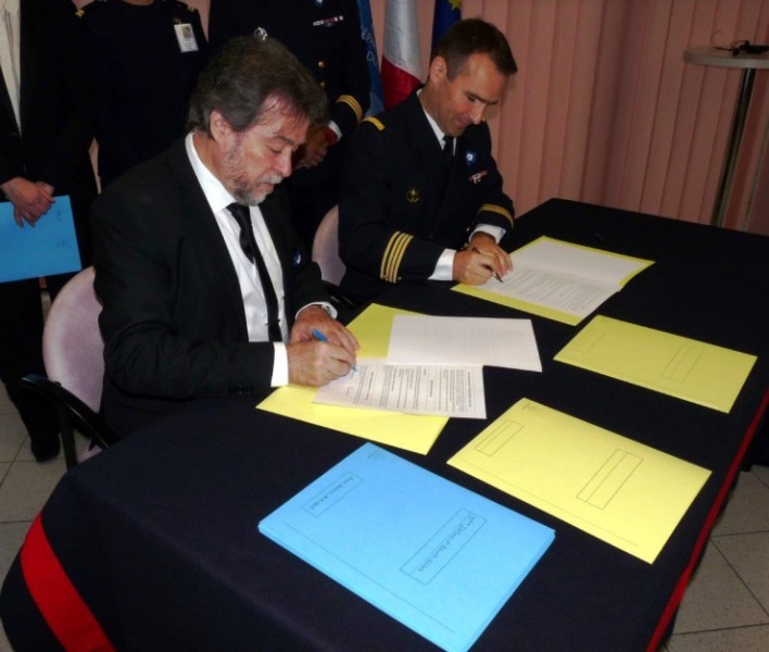 Signature d’une convention « classe de défense et sécurité globale »