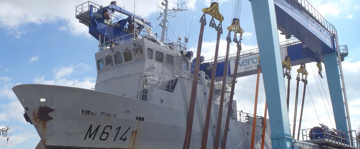 Le BBPD Styx en arrêt technique au port de Lorient