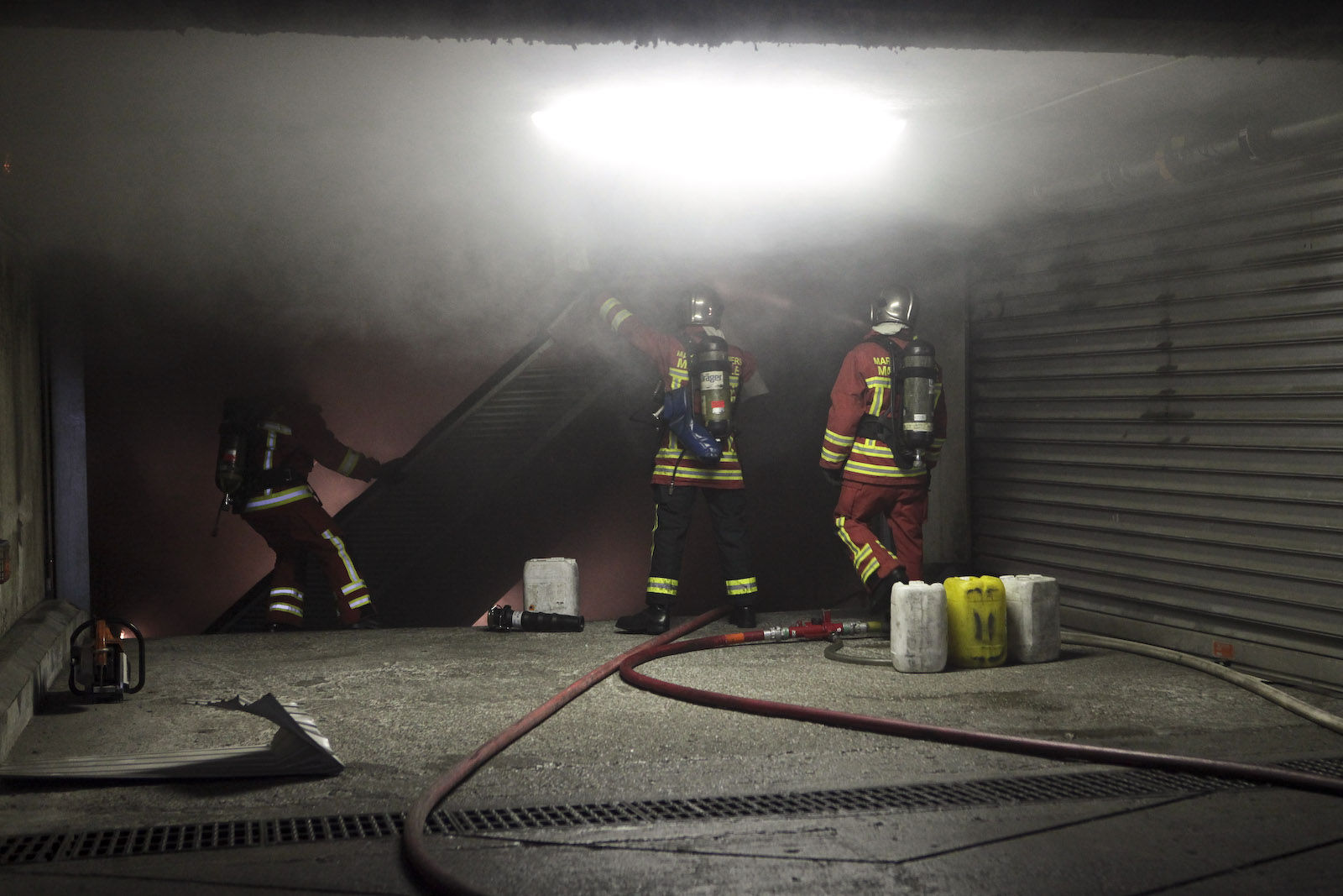 Incendie dans un parking souterrain de Marseille