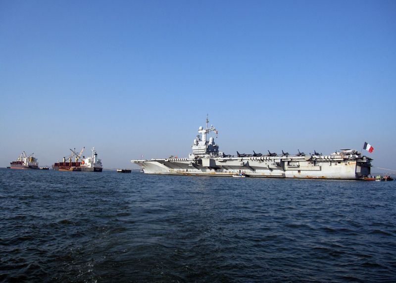 Relâche opérationnelle du porte-avions en Inde