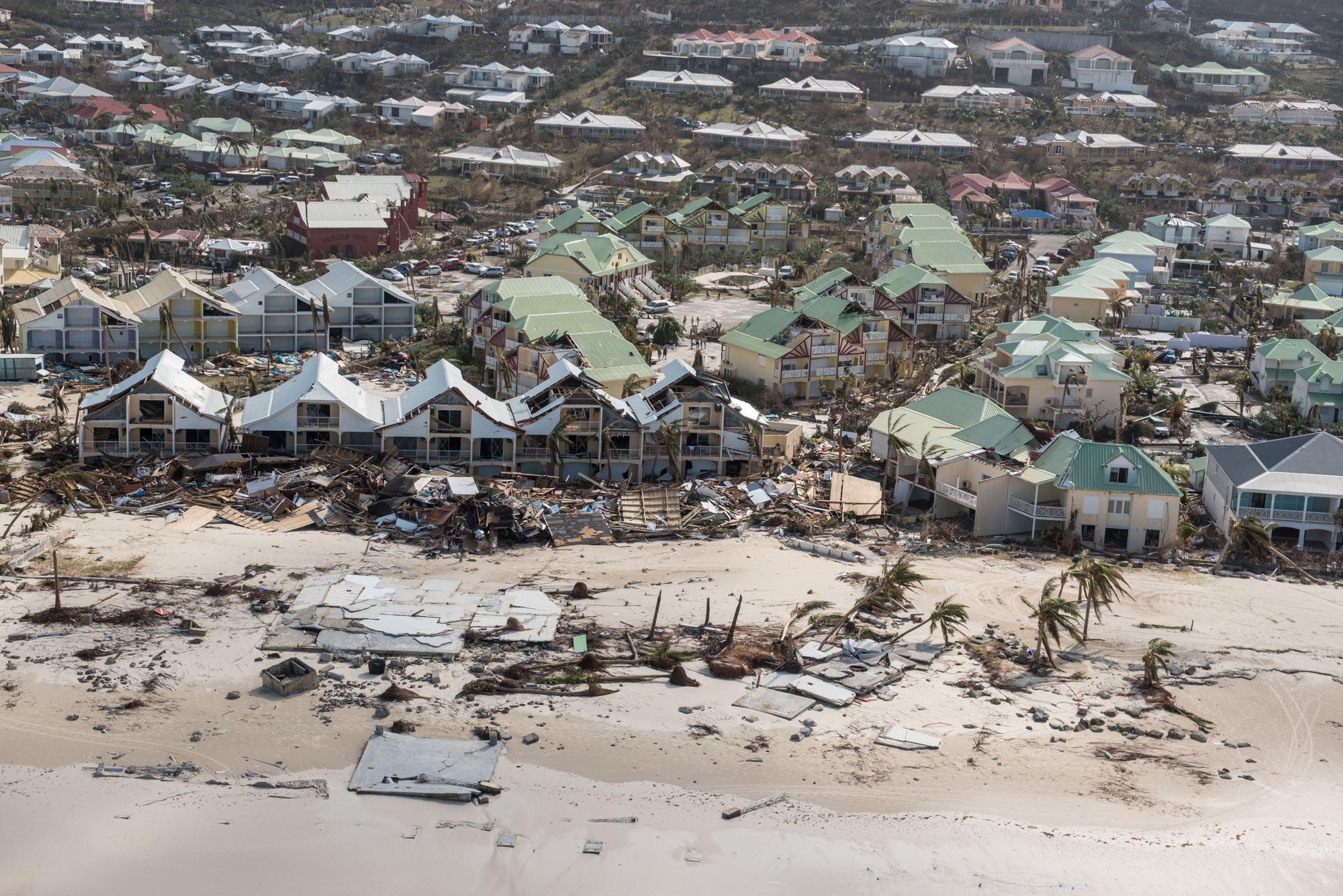 L'île de St-Martin dévastée par l'ouragan Irma