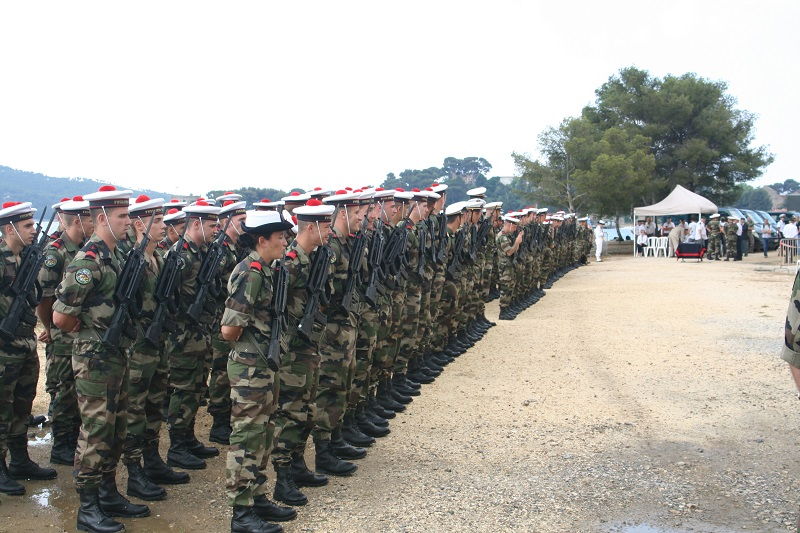 Les fusiliers-marins du groupement de Toulon