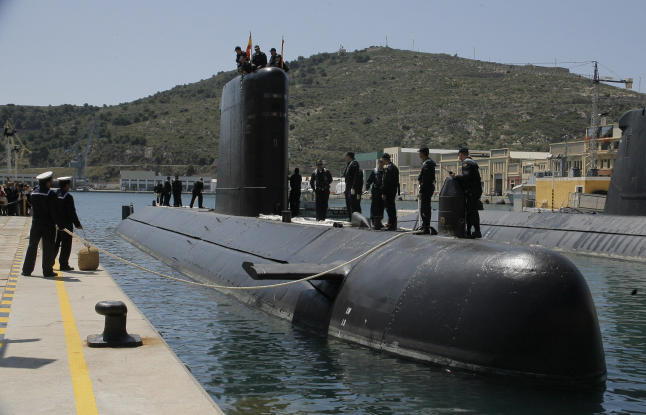 Le sous-marin espagnol Mistral