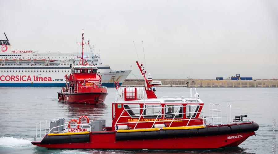 L'embarcation de transport, d’incendie et de secours (ETIS) Lacydon