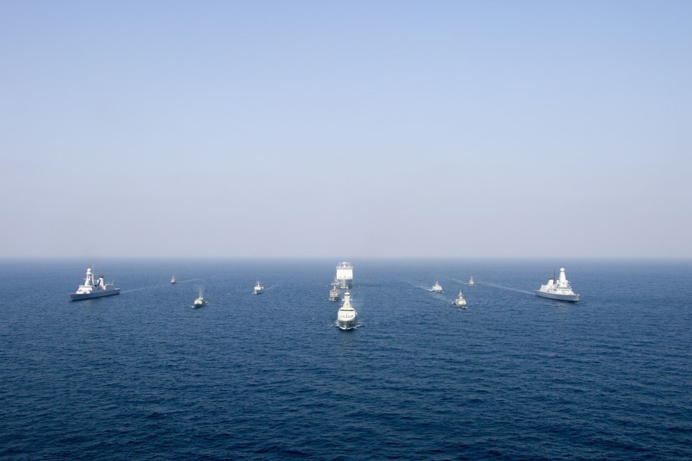 Les navires participant à l’exercice Kundjar Hadd
