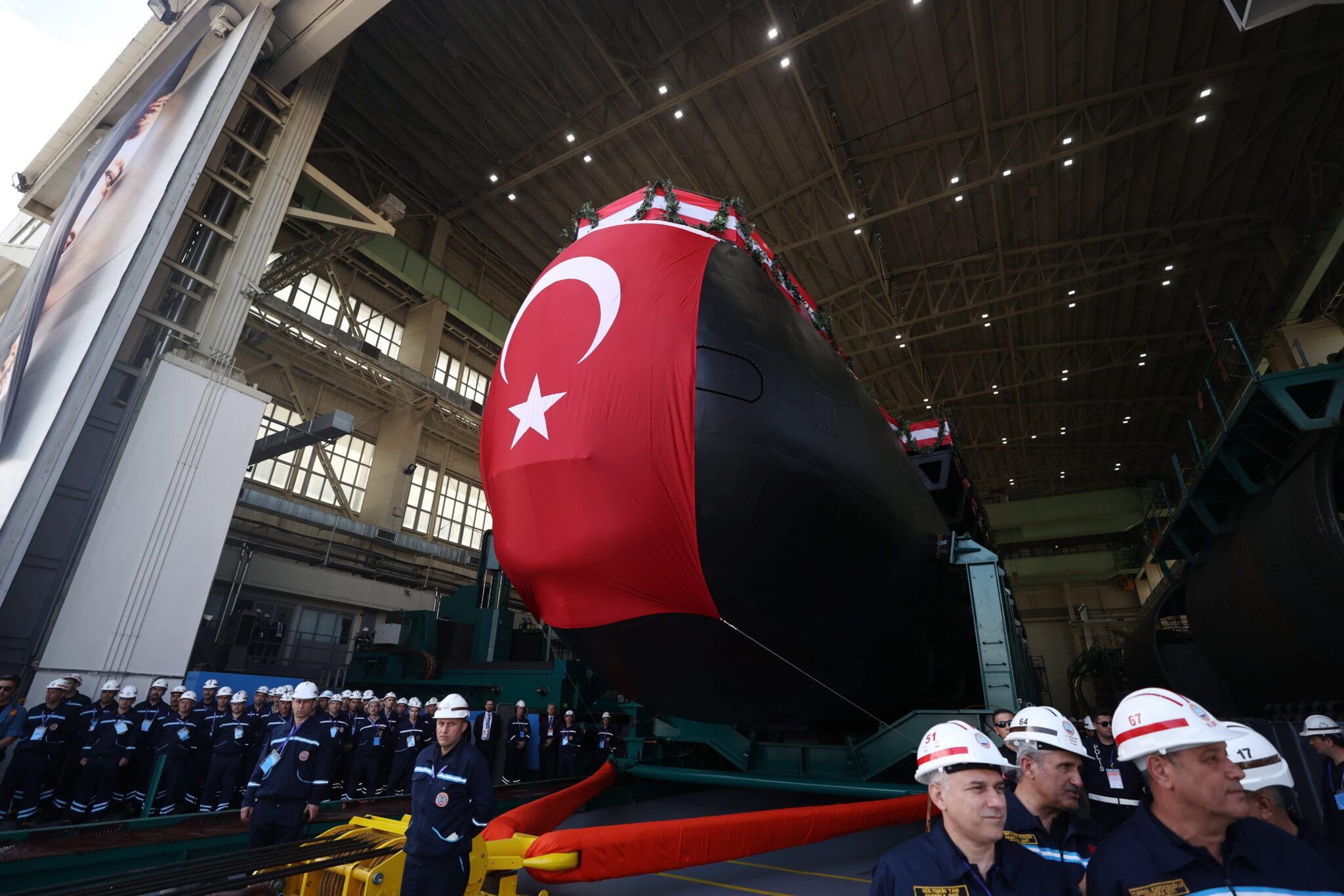 Lancement du futur sous-marin TCG Hizir Reis