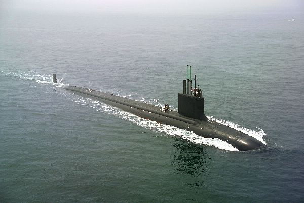 L'USS Virginia en mer