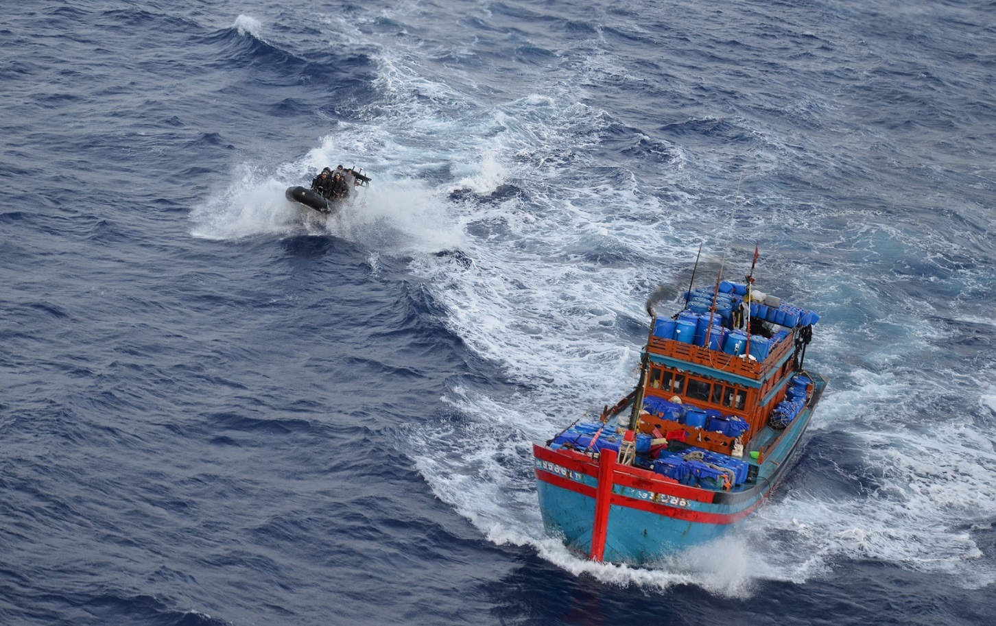 Interception d'un bateau en pêche illégale