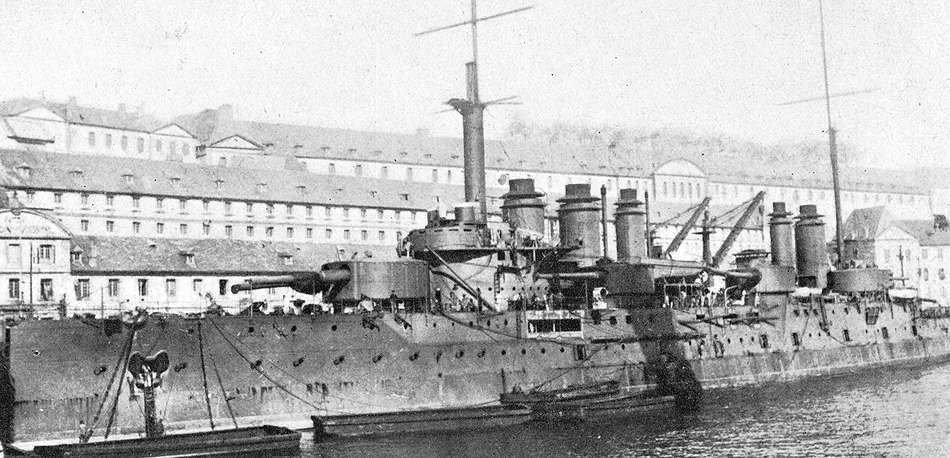 Le Danton à Toulon en 1911