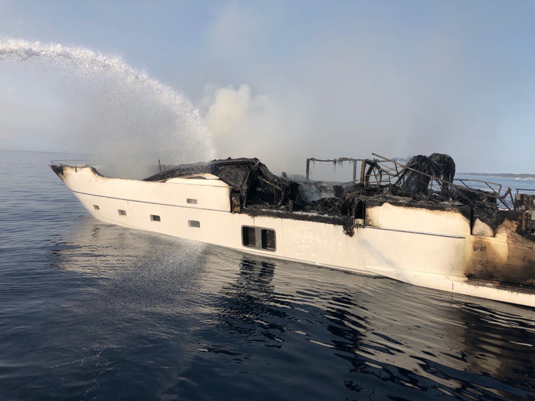 L'épave du yacht Reine d’Azur