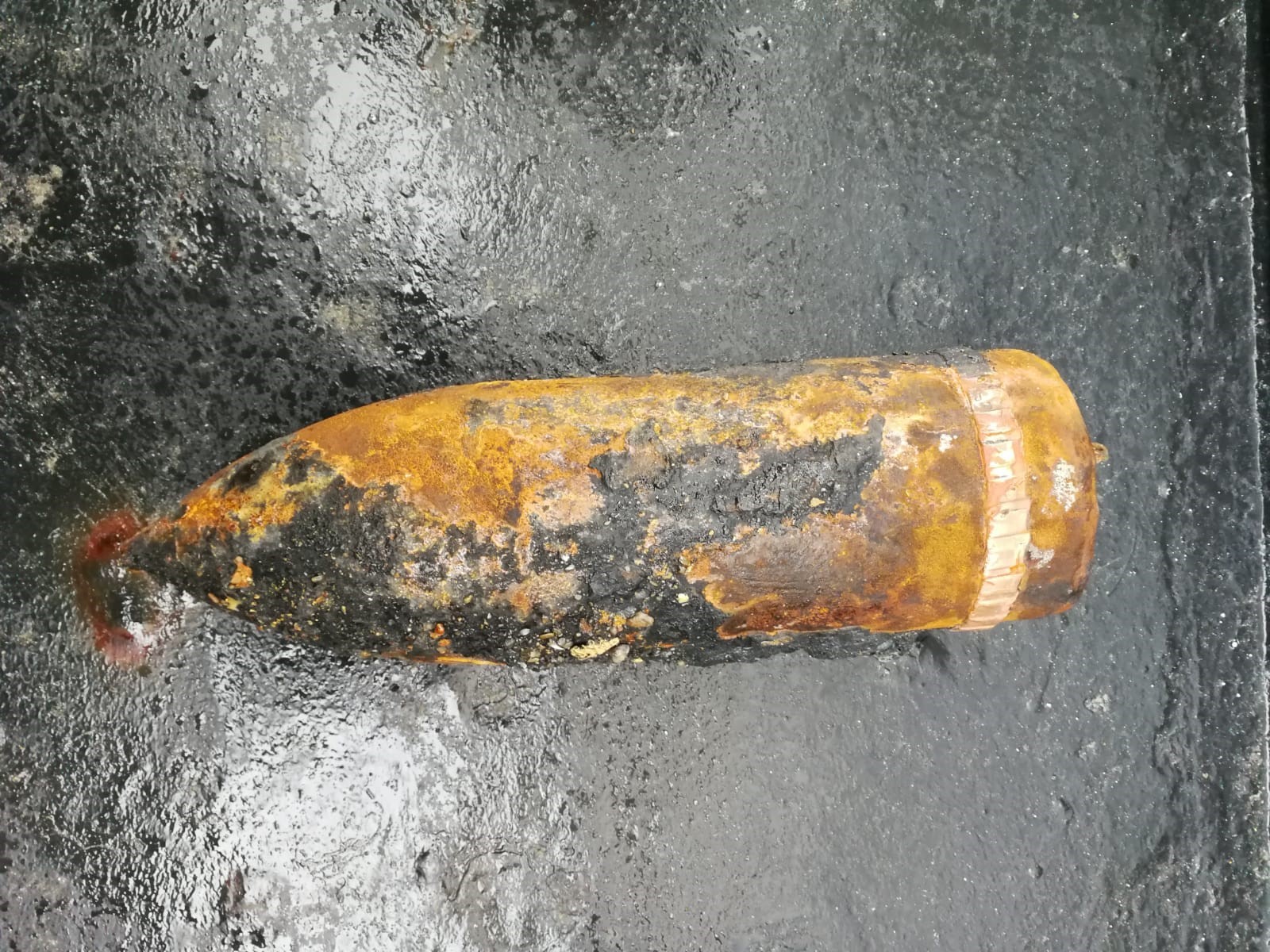 Munition historique retrouvée près de l’île de Cézembre au large de St Malo