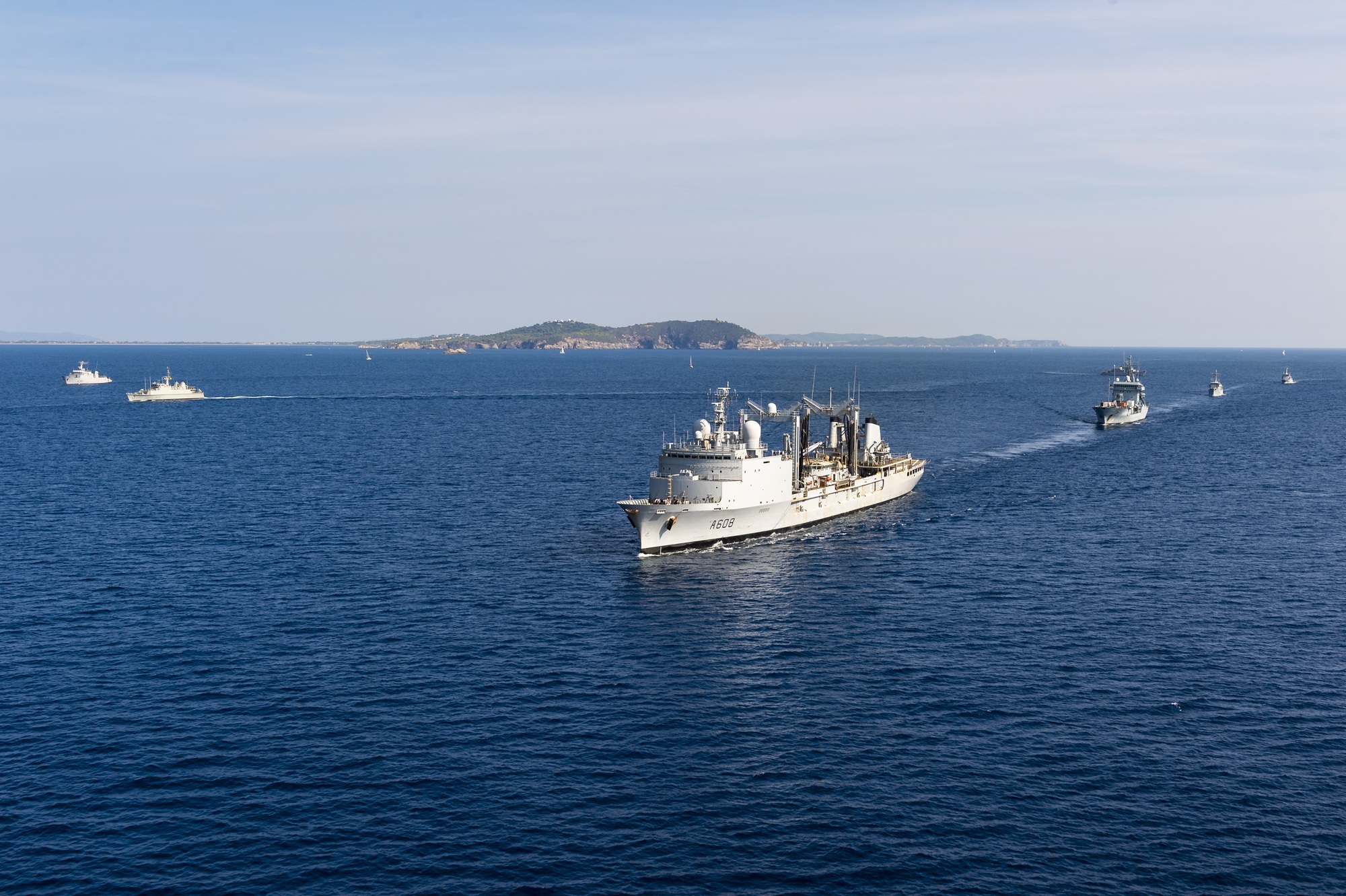 Les navires participant à l'exercice Olives Noires 2018