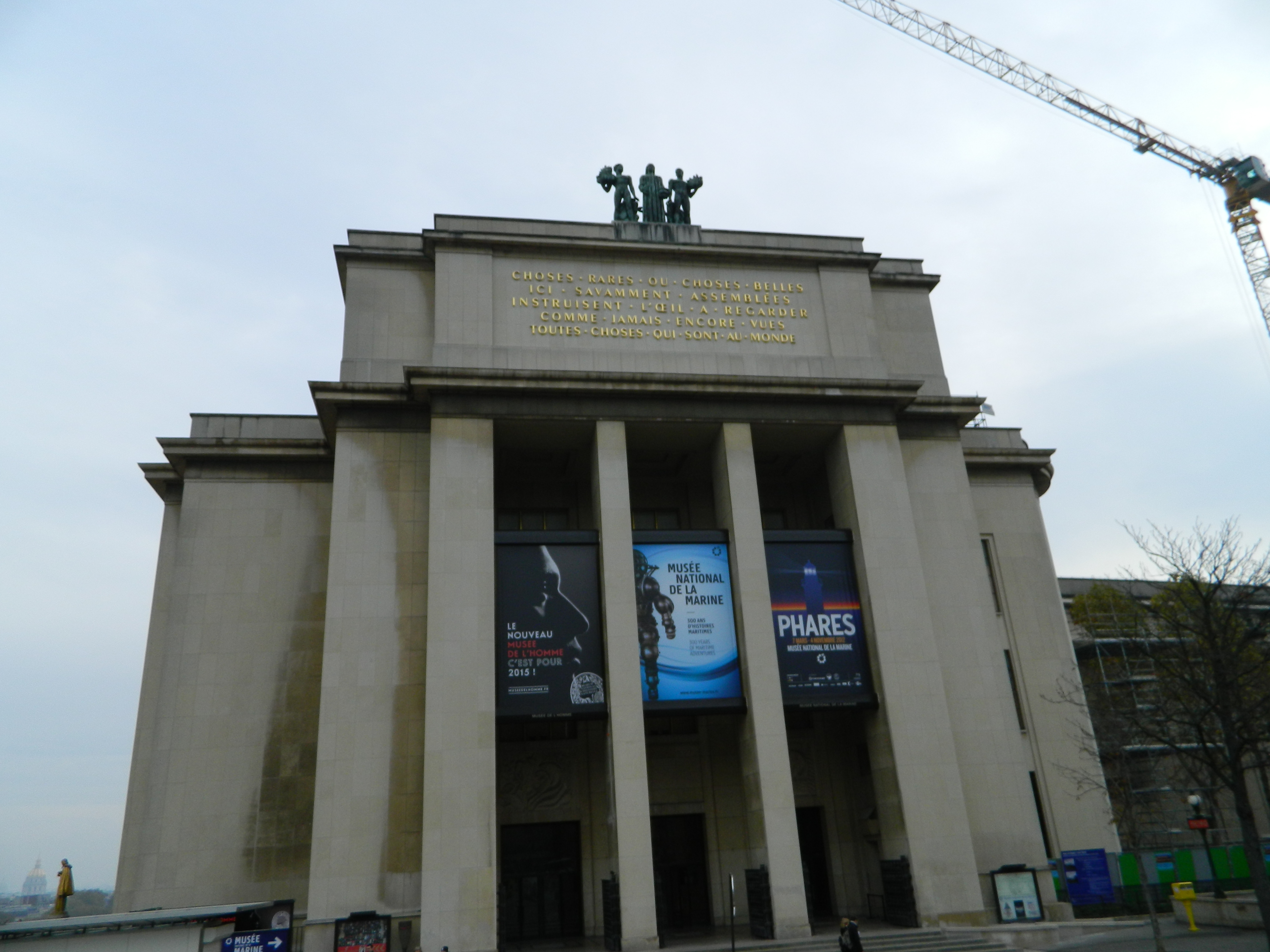 L'entrée du musée de la Marine, Palais de Chaillot