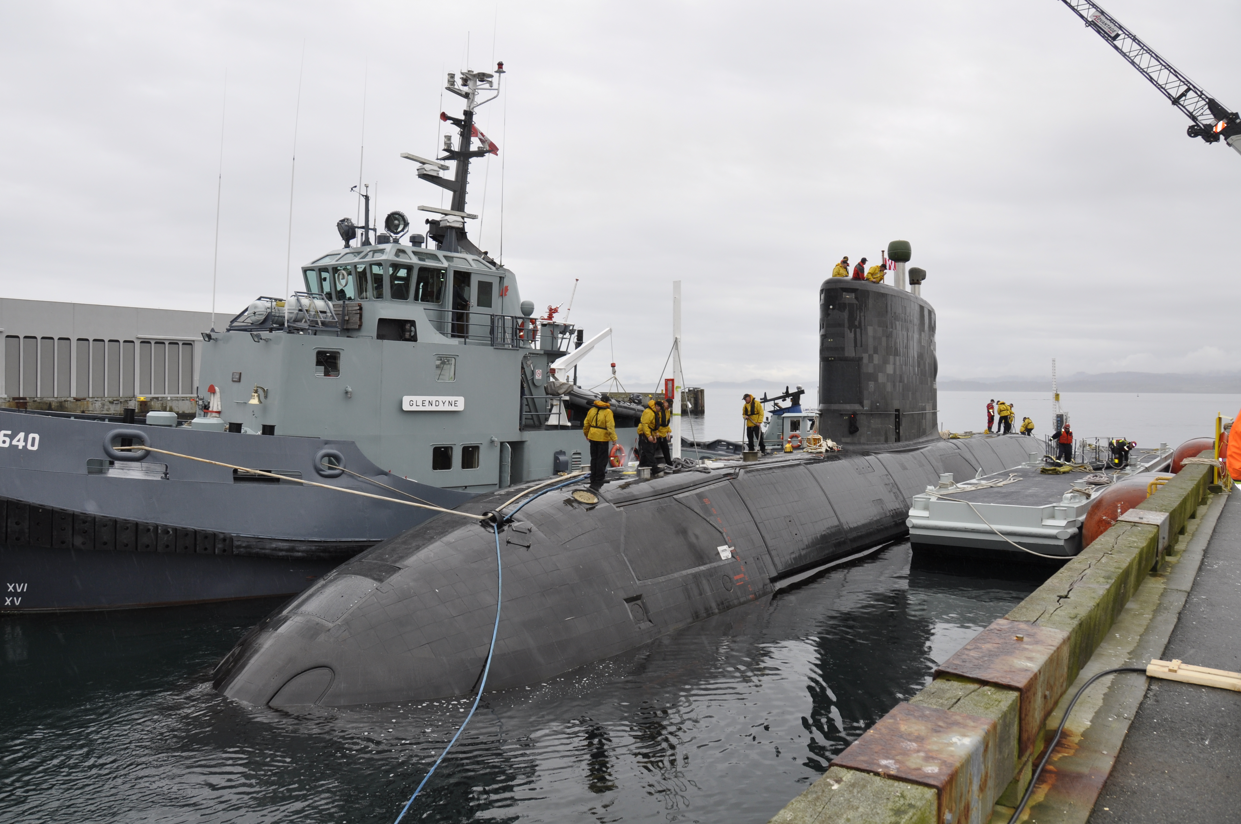Le sous-marin canadien NCSM Chicoutimi