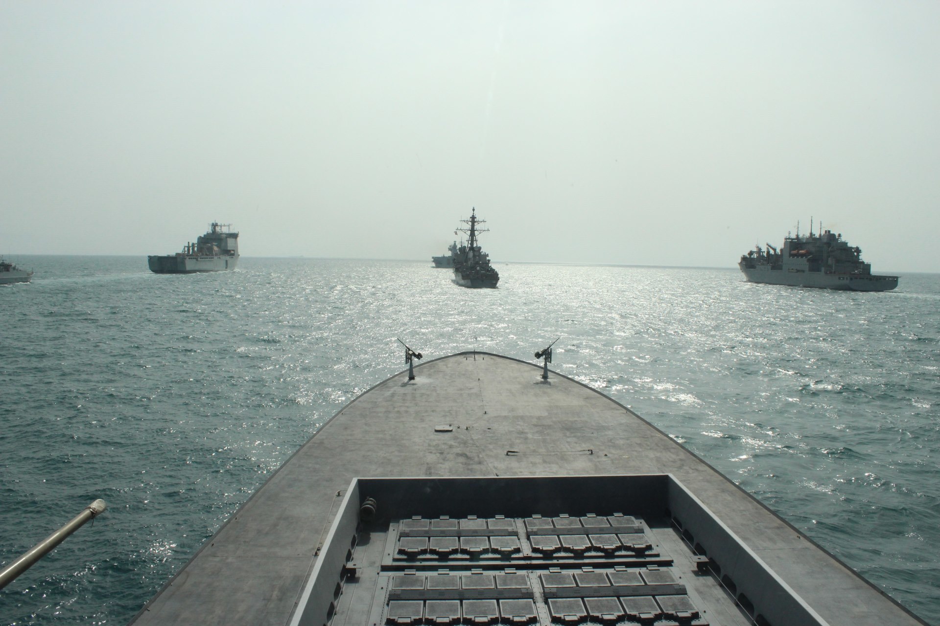 Les navires participant à l’exercice Unified Trident