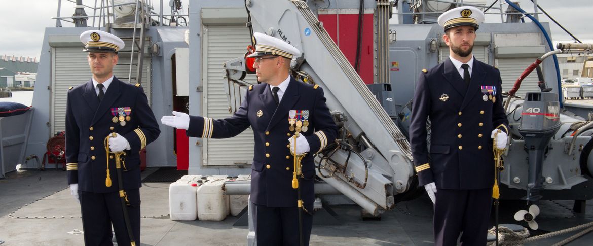 Le capitaine de corvette Hervé Nielly comme nouveau commandant du patrouilleur Pluvier