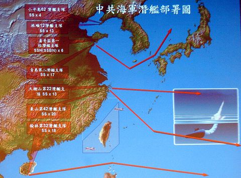 Le déploiement des sous-marins Chinois