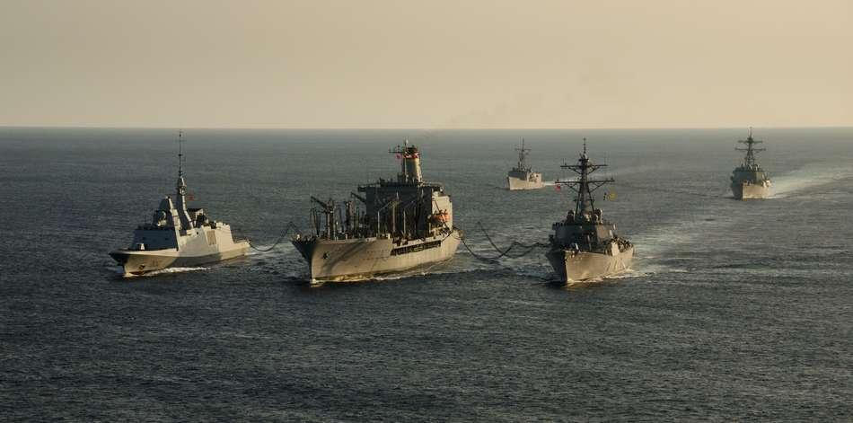 La FREMM Aquitaine intègre une force navale de l’US Navy 