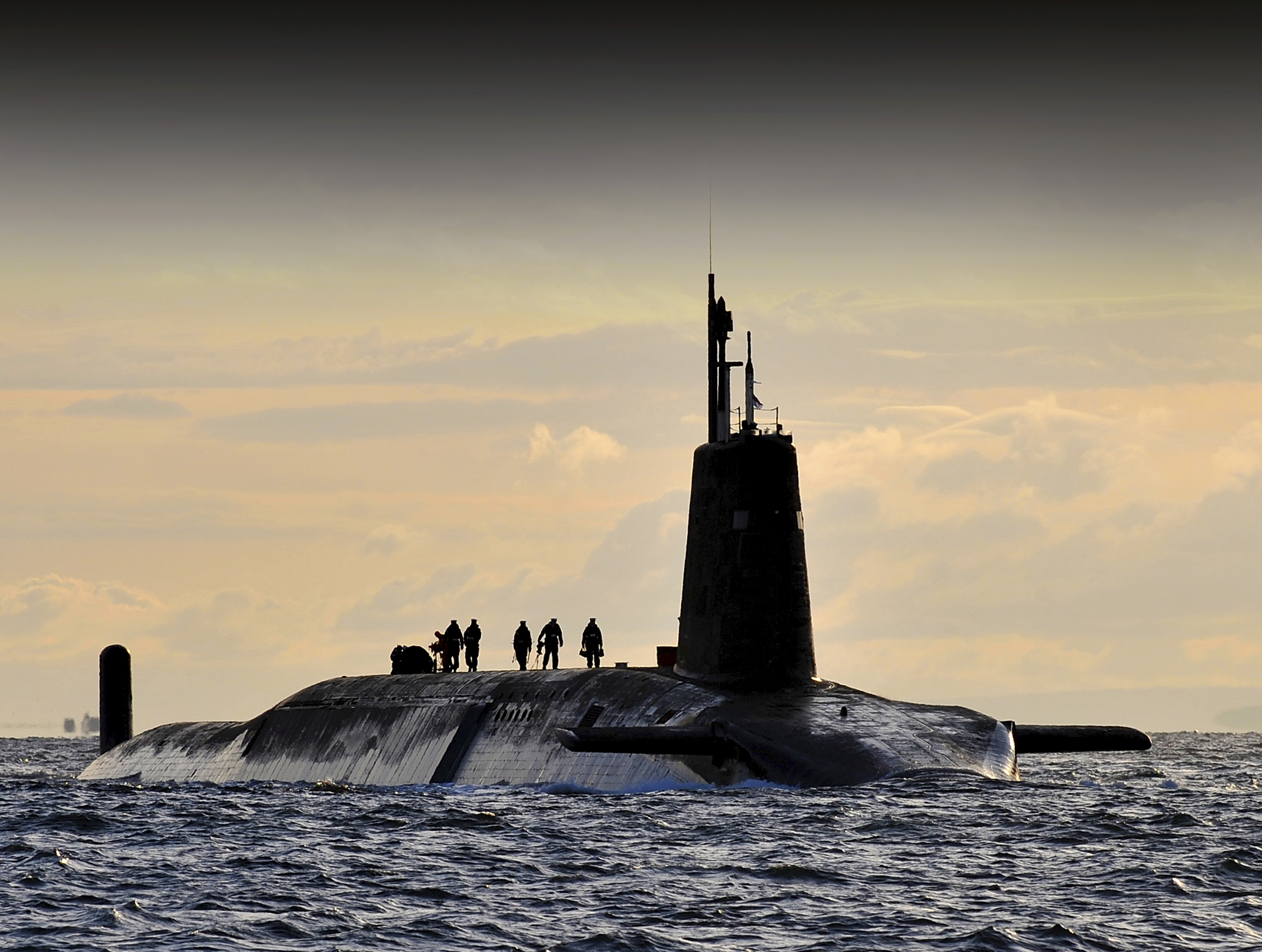 Le sous-marin nucléaire lanceur d'engins britannique HMS Vanguard