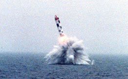 Lancement d'un missile Boulava