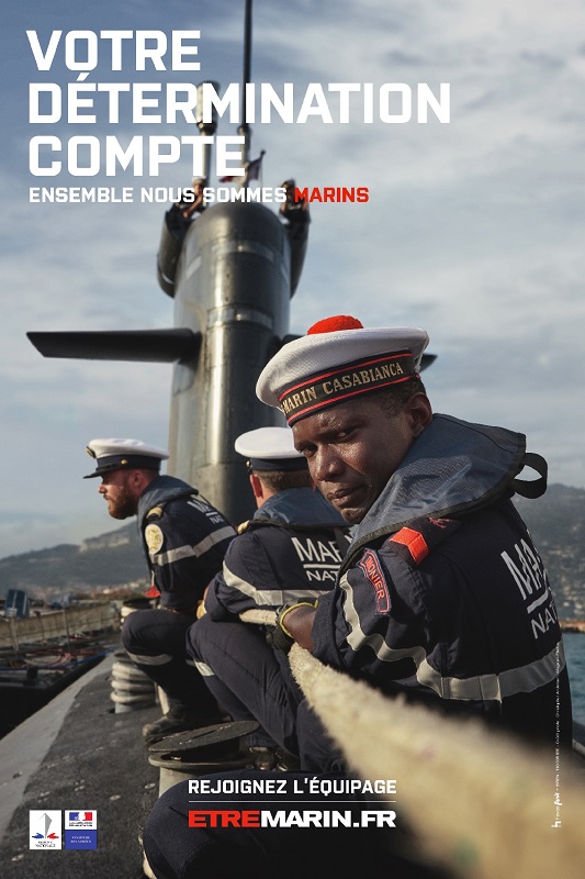 Nouvelle affiche de recrutement de la marine nationale 2018