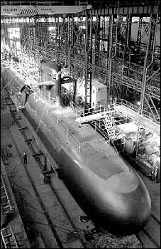 Un des derniers sous-marins construits par Navantia