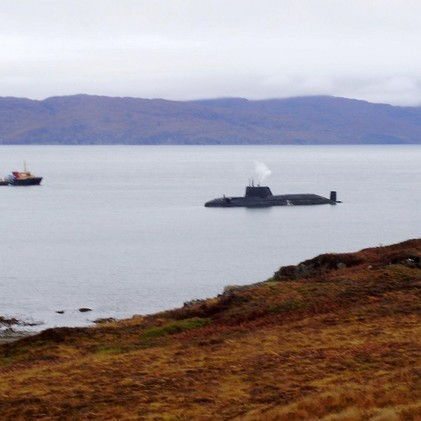 Le plus récent sous-marin nucléaire britannique s'échoue au large de l'Ecosse