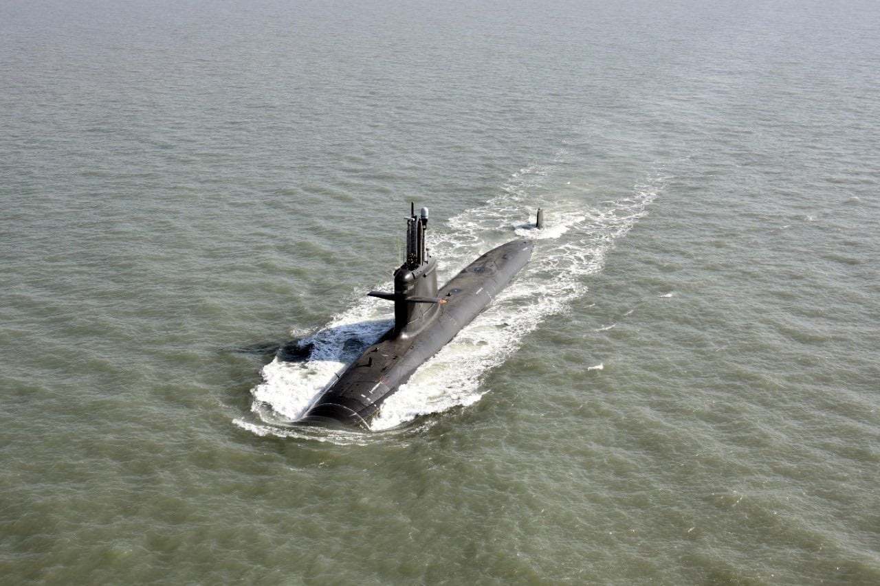 Le sous-marin Vagir de la marine indienne