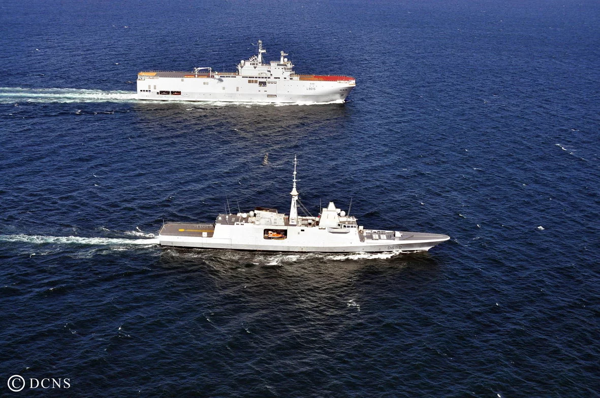 Rencontre Aquitaine / Dixmude à la mer