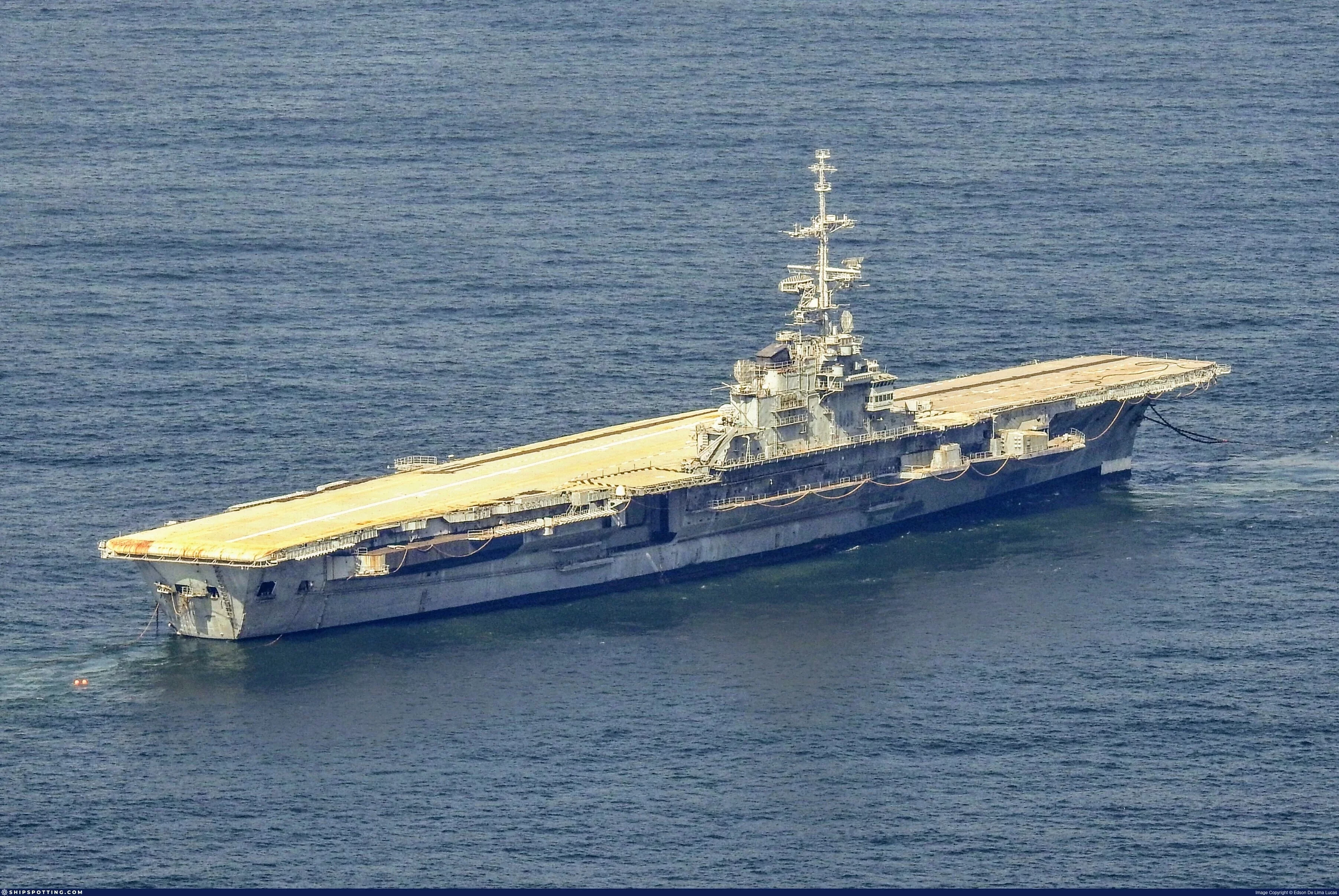 La coque du porte-avions São Paulo en déciembre 2022