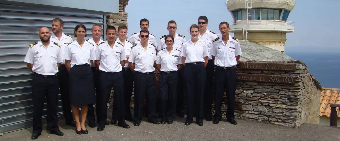 Le Borda en visite au sémaphore de Sagro