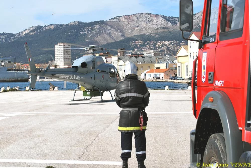 Les marins-pompiers assurent la sécurité