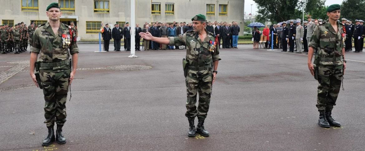 Cérémonie de prise de commandement du commando Kieffer