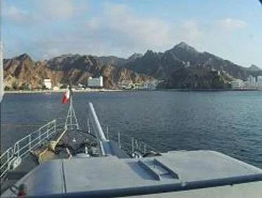 Le PM L'Her au large des cÃ´tes omanaises