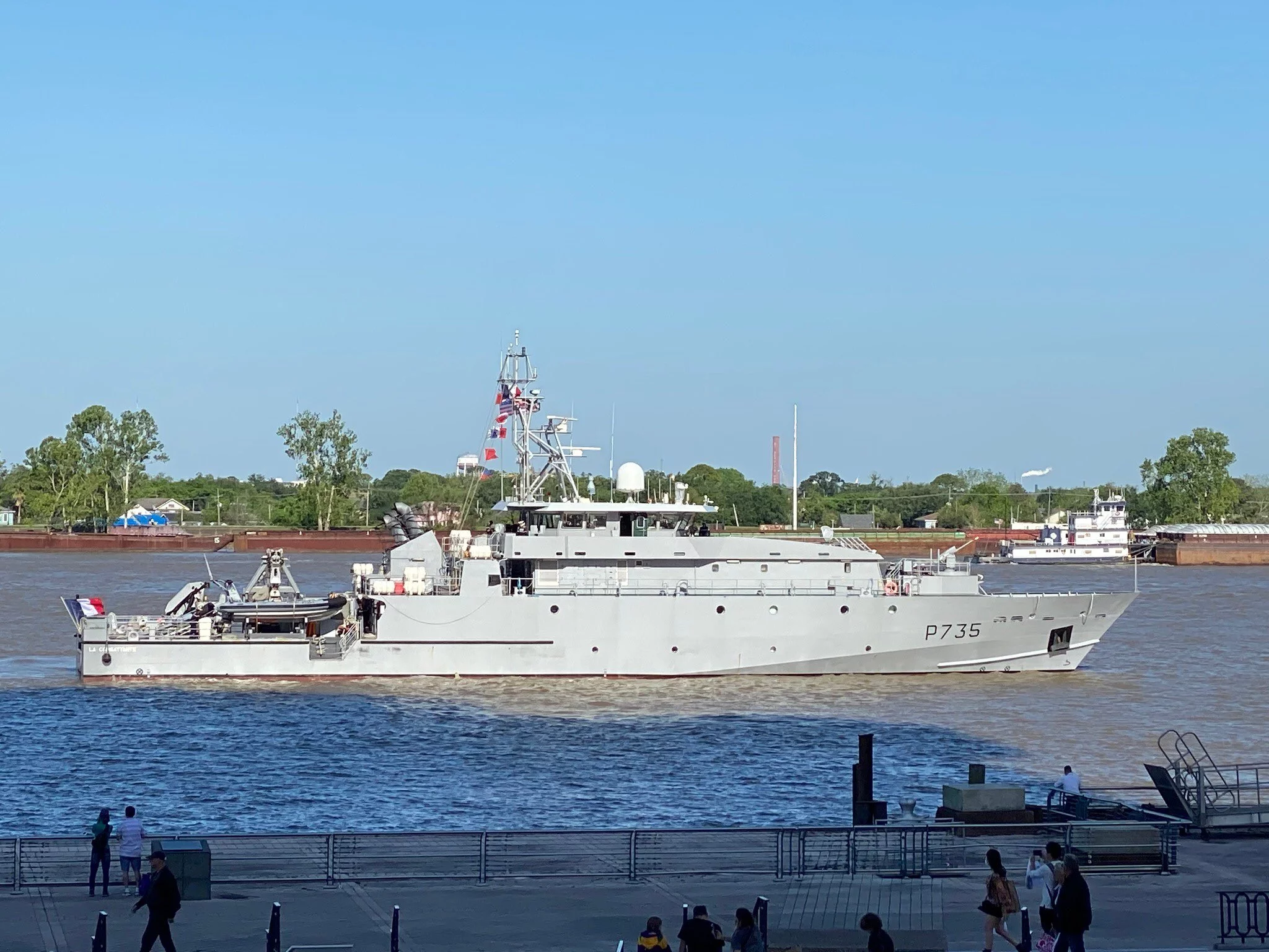 Le patrouilleur La Combattante arrive à La Nouvelle-Orléans