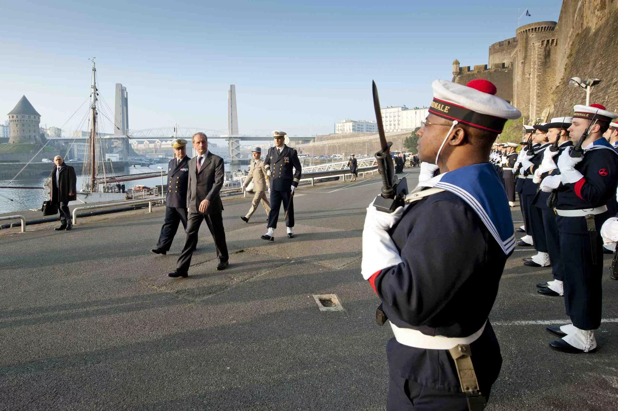 Le ministre de la Défense et des Anciens Combattants en déplacement à Brest