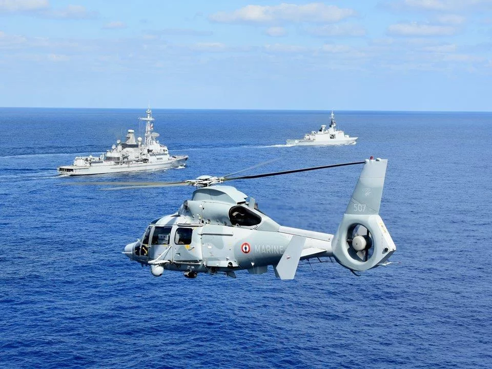 Entrainement commun des frégates La Fayette et Jean Bart