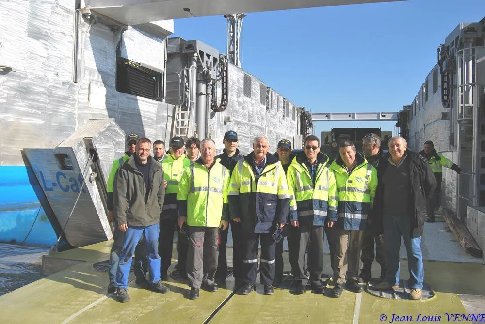 Premier plageage du L-CAT avec matériel roulant