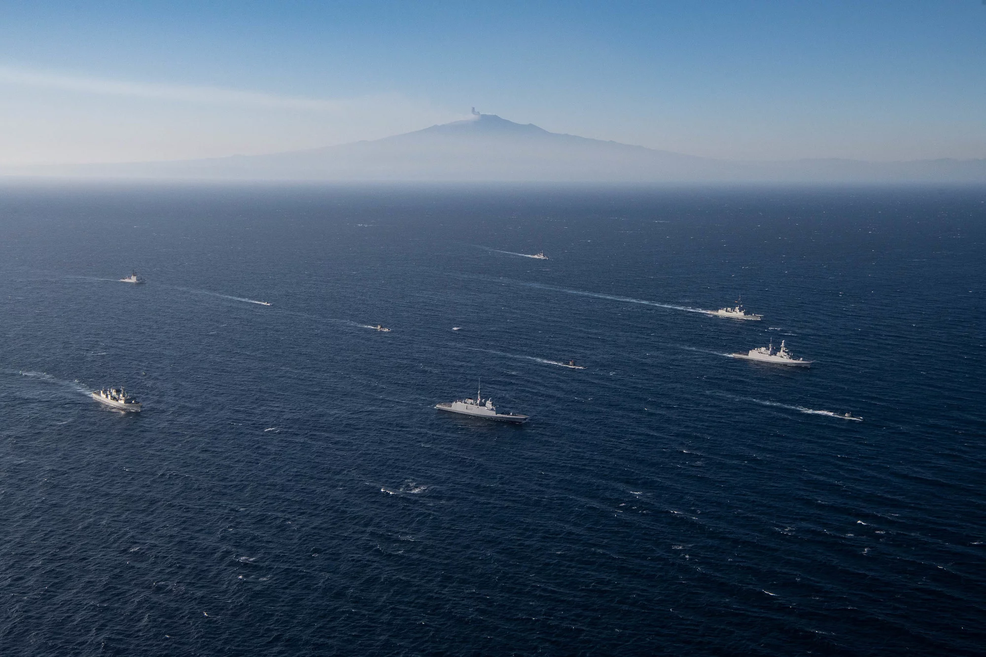 Les participants de l’exercice « Dynamic Manta » en mer Ionienne