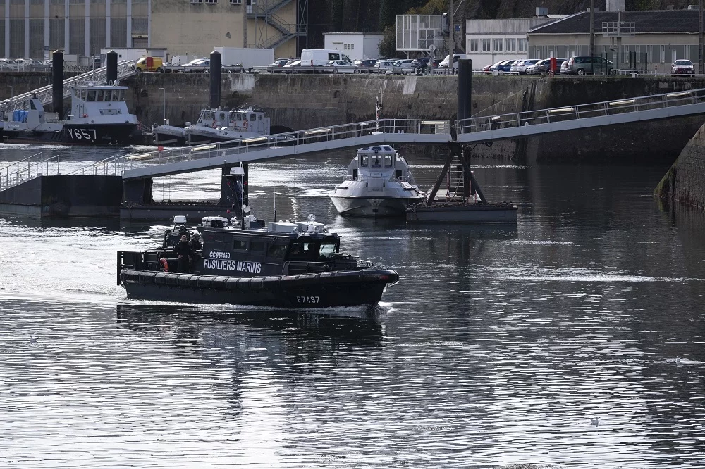 Arrivée de la vedette de fusiliers marins (VFM) « Bir Hakeim » à Brest