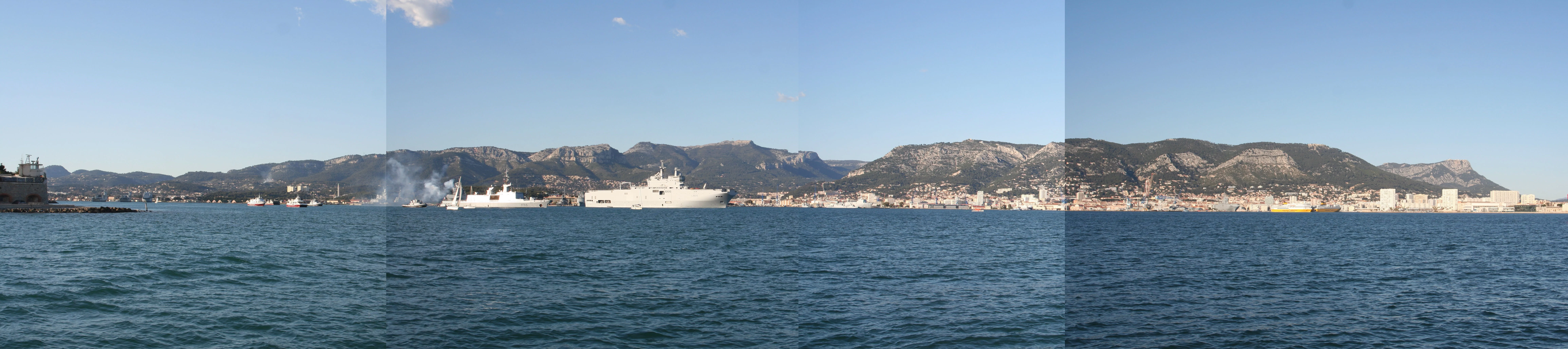 Panorama de la rade de Toulon