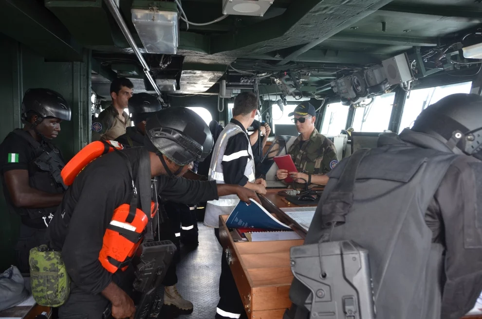Exercice de visite en passerelle de l'EV Jacoubet