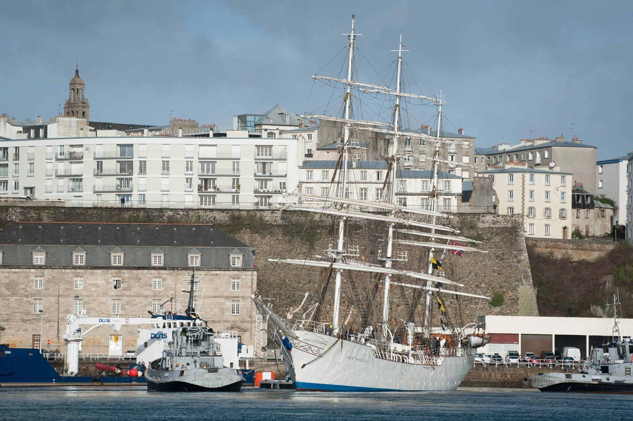 Le voilier norvégien Christian Radich à Brest