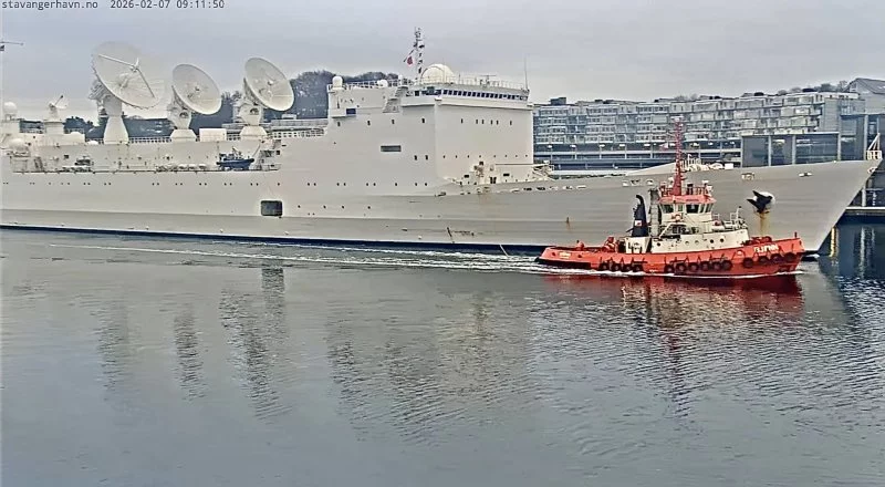 Le Monge dans le port de Stavanger