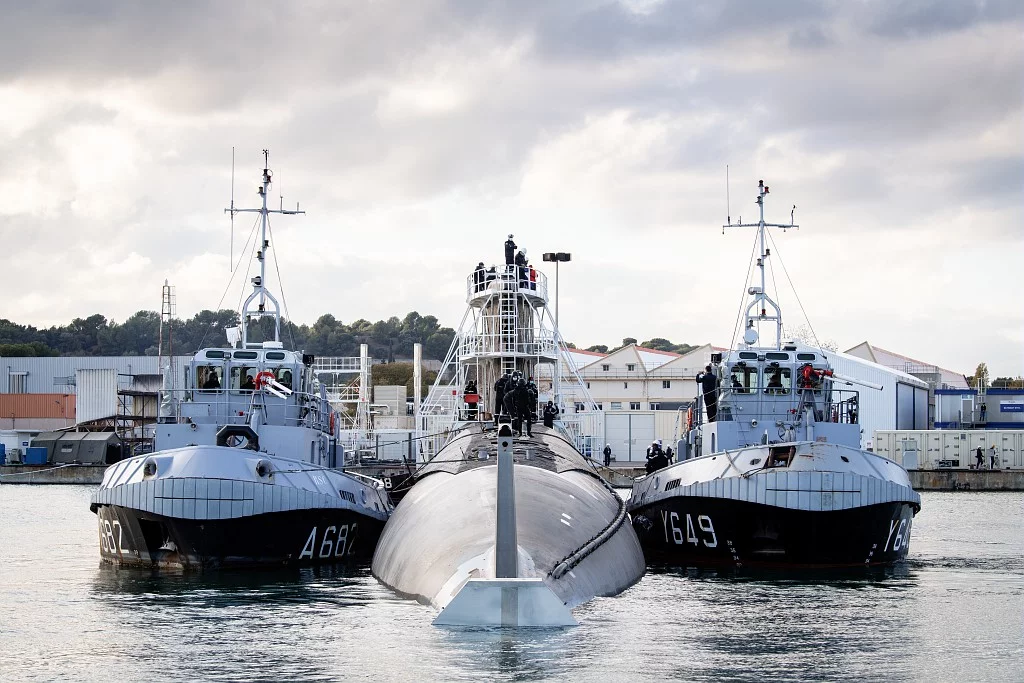 Déplacement du sous-marin Perle